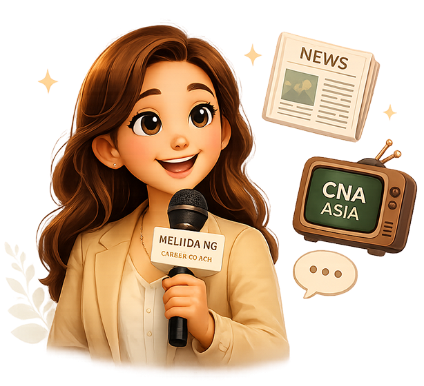 Melinda sharing insights through a media interview